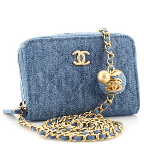 chanel double pearl crush card holder|Wallets on Chain .